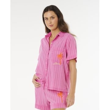 RIP CURL Hotel&nbsp;Malibu&nbsp;Embroid&nbsp;Shirt chemise manches courtes femme
