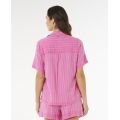 RIP CURL Hotel Malibu Embroid Shirt chemise manches courtes femme RIP CURL Hotel Malibu Embroid Shirt chemise manches courtes femme