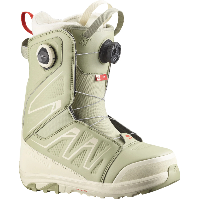 Salomon Ivy BOA SJ Tea/Almond Milk Boots de snowboard pour femme