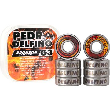 Bronson G3 Pro Padro Delfino roulements de skateboard (jeu de 8)