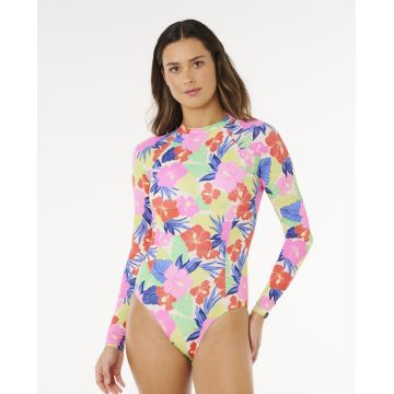 RIP CURL Party&nbsp;Wave&nbsp;UPF&nbsp;Surf Suit shorty néoprène manches longues femme