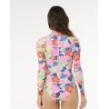 RIP CURL Party Wave UPF Surf Suit shorty néoprène manches longues femme RIP CURL Party Wave UPF Surf Suit shorty néoprène manches longues femme