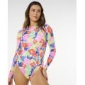 RIP CURL Party Wave UPF Surf Suit shorty néoprène manches longues femme RIP CURL Party Wave UPF Surf Suit shorty néoprène manches longues femme