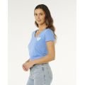 RIP CURL&nbsp;RC Heart&nbsp;V Neck Tee tshirt manches courtes femme