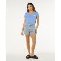 RIP CURL&nbsp;RC Heart&nbsp;V Neck Tee tshirt manches courtes femme