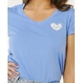 RIP CURL&nbsp;RC Heart&nbsp;V Neck Tee tshirt manches courtes femme