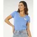 RIP CURL&nbsp;RC Heart&nbsp;V Neck Tee tshirt manches courtes femme