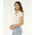 RIP CURL RC Heart V Neck Tee tshirt manches courtes femme RIP CURL RC Heart V Neck Tee tshirt manches courtes femme