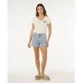 RIP CURL RC Heart V Neck Tee tshirt manches courtes femme RIP CURL RC Heart V Neck Tee tshirt manches courtes femme