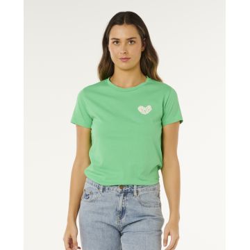 RIP CURL RC Heart Logos Tee tshirt manches courtes femme