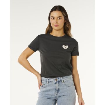 RIP CURL RC Heart Logos Tee tshirt manches courtes femme