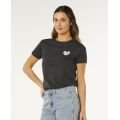 RIP CURL RC Heart Logos Tee tshirt manches courtes femme RIP CURL RC Heart Logos Tee tshirt manches courtes femme