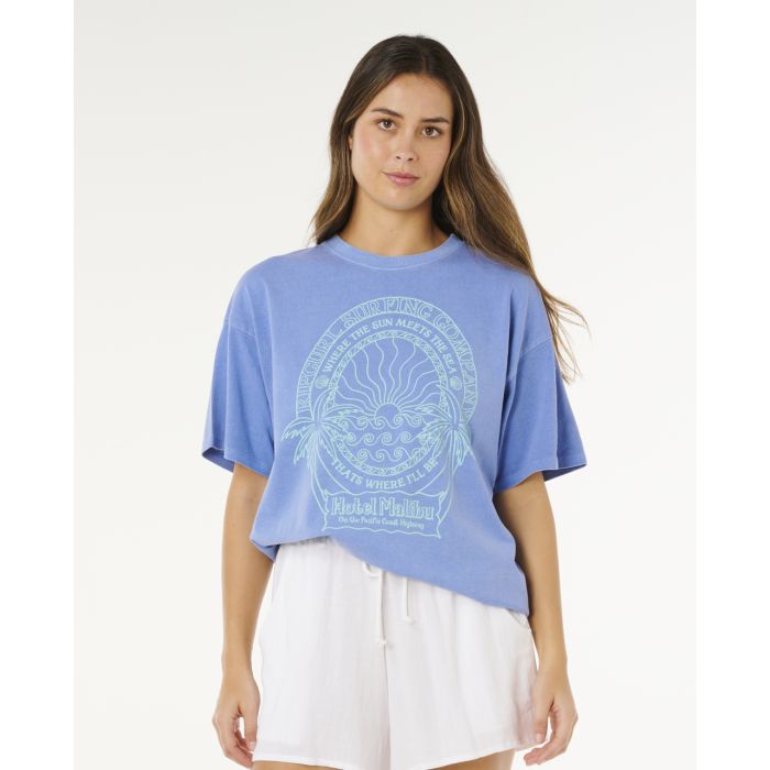 RIP CURL&nbsp;Hotel&nbsp;Malibu&nbsp;Heritage&nbsp;Tee tshirt manches courtes femme