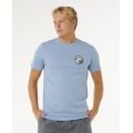 RIP CURL&nbsp;Pacific&nbsp;Rinse&nbsp;Stacked&nbsp;Tee tshirt manches courtes homme