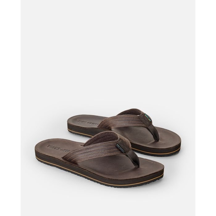 RIP CURL Surf Revival Leather Open Toe tongs homme RIP CURL Surf Revival Leather Open Toe tongs homme