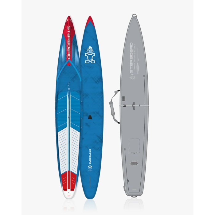 Starboard Gen R Blue Carbon Sandwich 2026 Planche de Stand Up Paddle rigide de race
