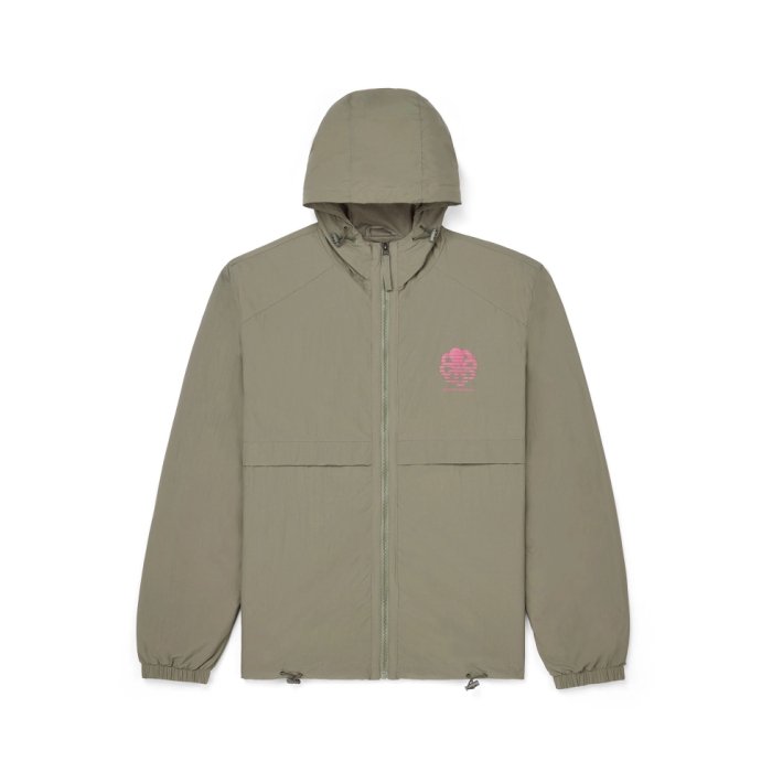 JONSEN ISLAND Windbreaker Kaki est un blouson coupe-vent unisexe JONSEN ISLAND Windbreaker Kaki est un blouson coupe-vent unisexe