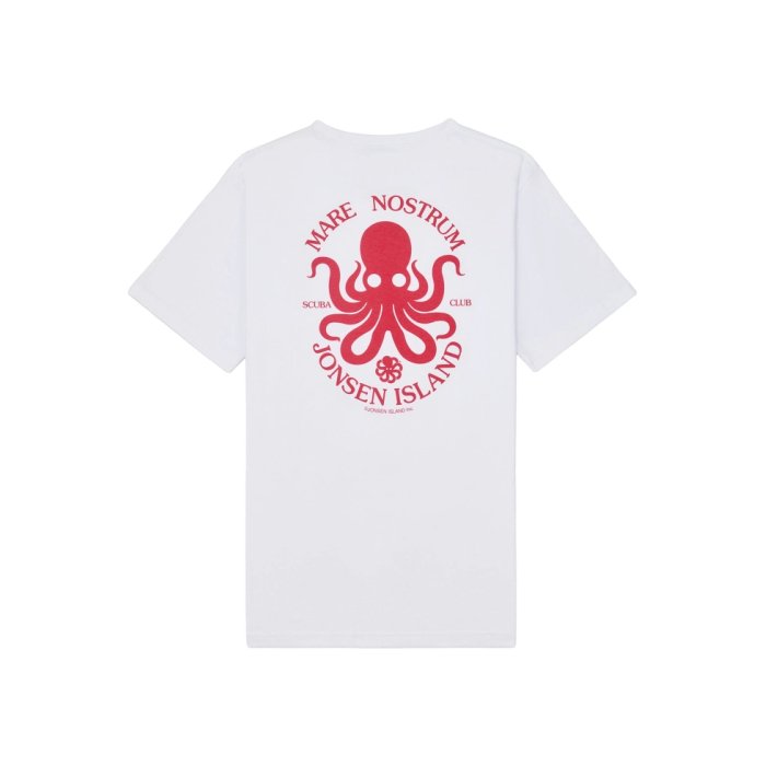 JONSEN ISLAND Classic Mare Nostrum White T-shirt à manches courtes unisexe JONSEN ISLAND Classic Mare Nostrum White T-shirt à manches courtes unisexe