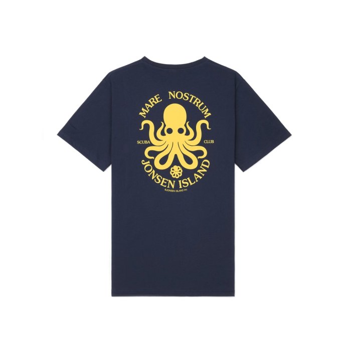 JONSEN ISLAND Classic Mare Nostrum Navy T-shirt à manches courtes unisexe JONSEN ISLAND Classic Mare Nostrum Navy T-shirt à manches courtes unisexe