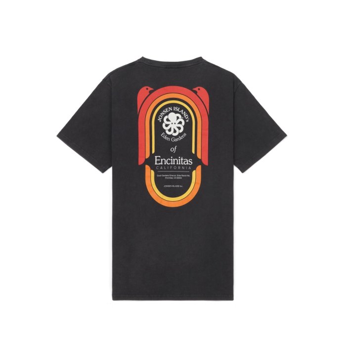 JONSEN ISLAND Classic Encinitas Black T-shirt à manches courtes unisexe JONSEN ISLAND Classic Encinitas Black T-shirt à manches courtes unisexe