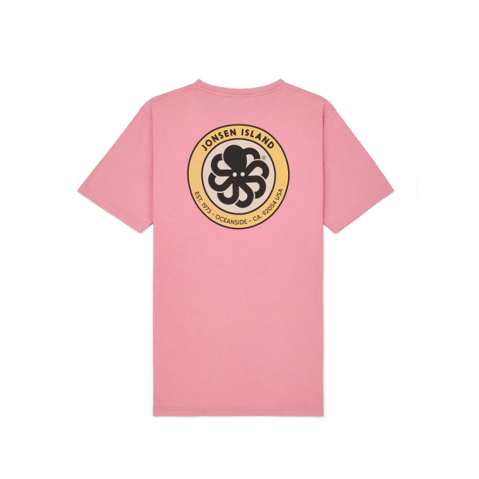 JONSEN ISLAND Classic Authentic Pink T-shirt à manches courtes unisexe JONSEN ISLAND Classic Authentic Pink T-shirt à manches courtes unisexe