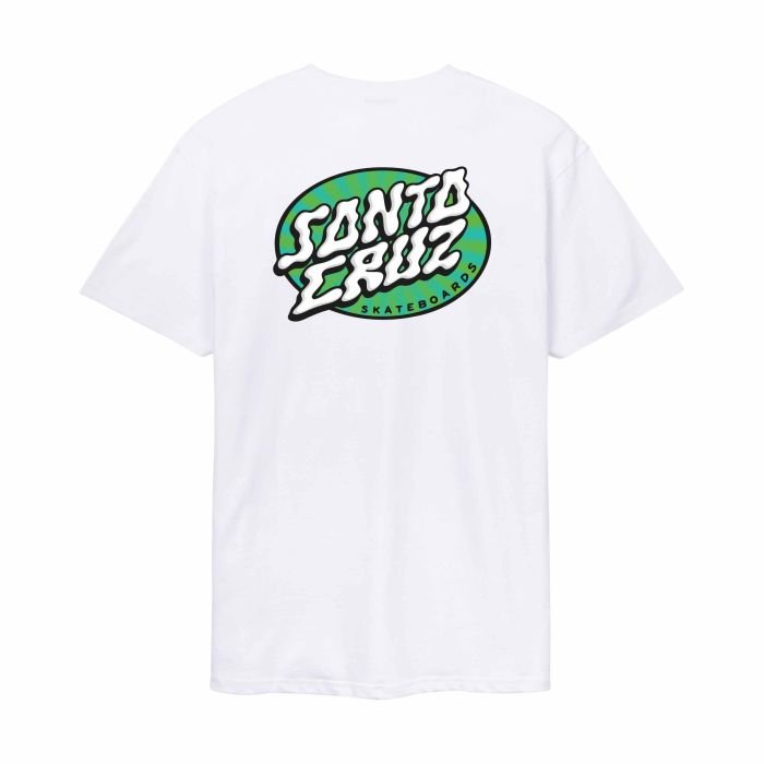 Santa Cruz Vertigo Dot White T-shirt à manches courtes homme Santa Cruz Vertigo Dot White T-shirt à manches courtes homme