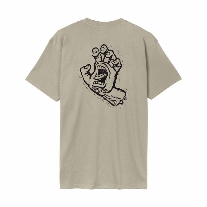 Santa Cruz Stamped Screaming Hand Stone Grey T-shirt à manches courtes homme Santa Cruz Stamped Screaming Hand Stone Grey T-shirt à manches courtes homme