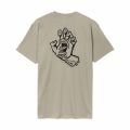 Santa Cruz Stamped Screaming Hand Stone Grey T-shirt à manches courtes homme