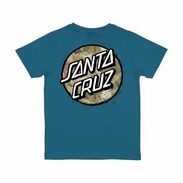 Santa Cruz Stamped Opus Camo Teal T-shirt à manches courtes junior