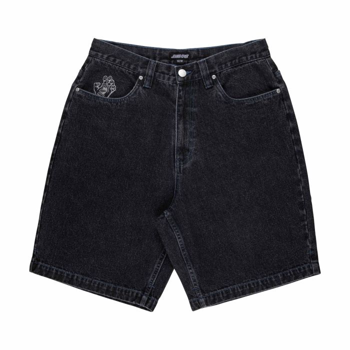 Santa Cruz Stamped Big Shorts Black Bermuda homme Santa Cruz Stamped Big Shorts Black Bermuda homme