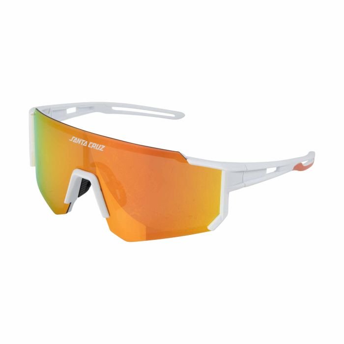Santa Cruz Strip Racer Sunglasses White Orange/Red Lunettes de soleil