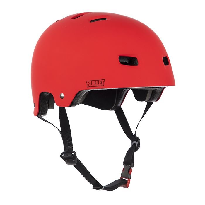 BULLET Casque Red Matt Casque de skateboard BULLET Casque Red Matt Casque de skateboard