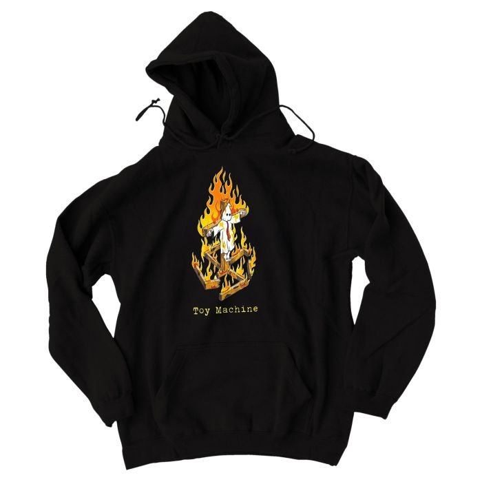 Toy Machine Ed Templeton Charred Cross Hood Black sweatshirt à capuche Toy Machine Ed Templeton Charred Cross Hood Black sweatshirt à capuche
