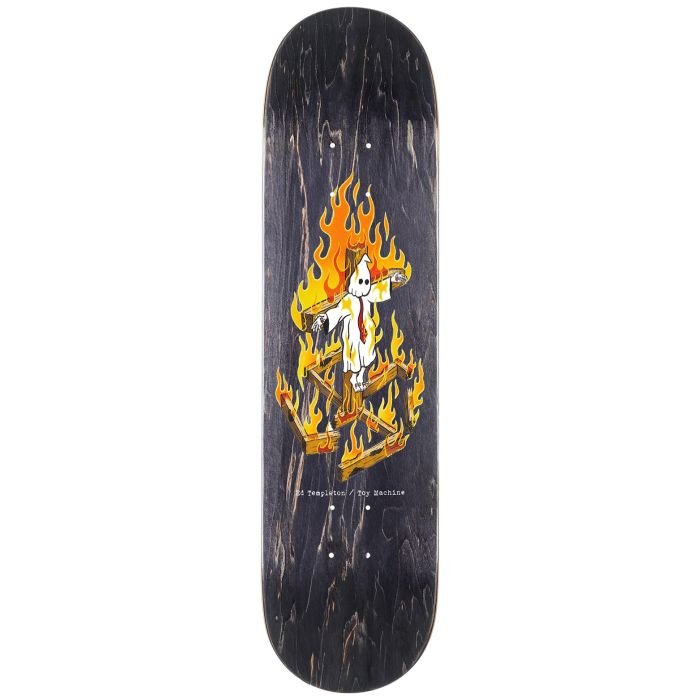 Toy Machine Ed Templeton Charred Cross Black 8.5 x 32 Plateau de skateboard Toy Machine Ed Templeton Charred Cross Black 8.5 x 32 Plateau de skateboard