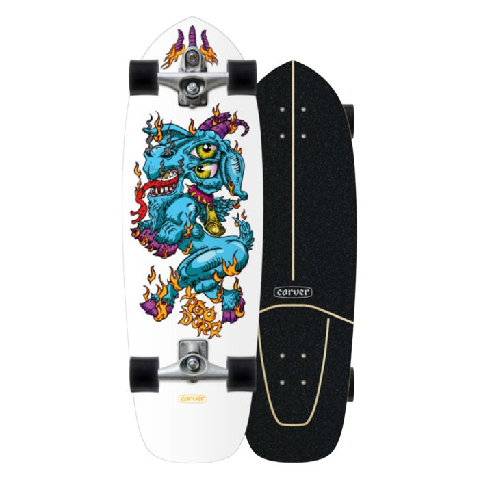 Carver Fire Goat Yago Dora 30.75 C7 Surfskate complet Carver Fire Goat Yago Dora 30.75 C7 Surfskate complet