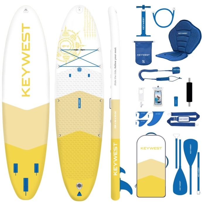 Key West Classic Air 11 x 33 Full Pack Safran 2026 Pack Stand Up Paddle gonflable