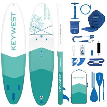Key West Classic Air 11 x 33 Full Pack Lagoon 2026 Pack Stand Up Paddle gonflable
