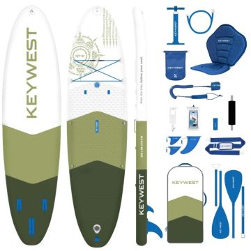 Key West Classic Air 11 x 33 Full Pack Iguana 2026 Pack Stand Up Paddle gonflable