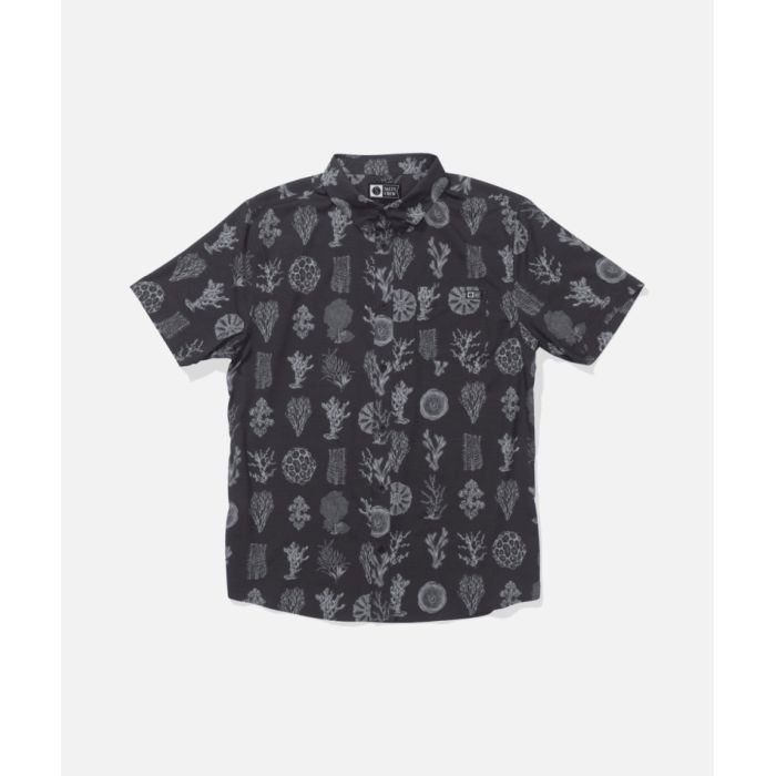 SALTY CREW Breezer Perf Button Up Phantom Chemisette pour homme SALTY CREW Breezer Perf Button Up Phantom Chemisette pour homme