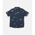 SALTY CREW Breezer Perf Button Up Midnight Navy Chemisette pour homme