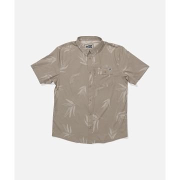 SALTY CREW Flagship UV Button Up Dark Khaki Chemisette pour homme