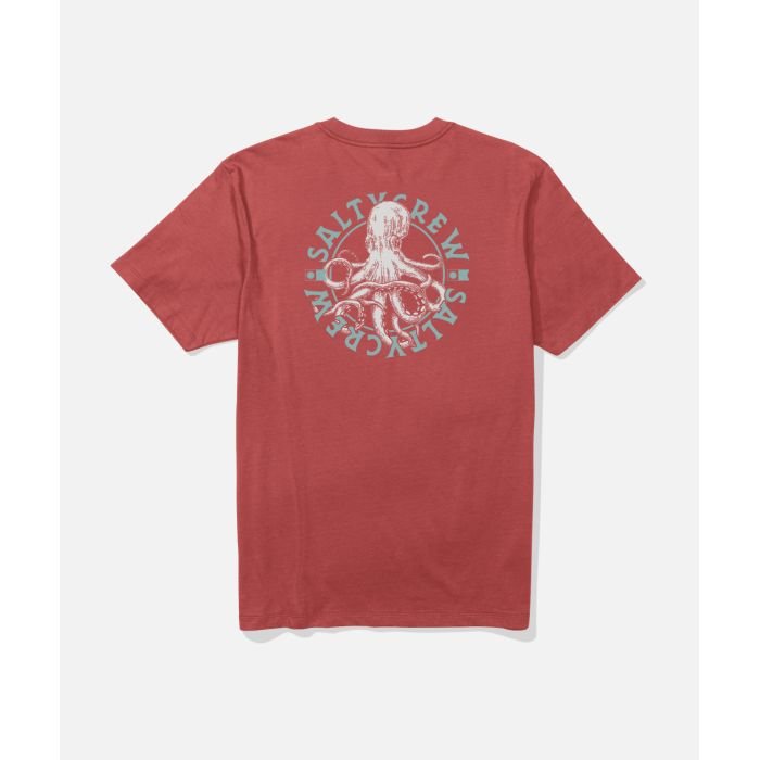 SALTY CREW Tentacles Washed Redt-shirt à manches courtes pour homme SALTY CREW Tentacles Washed Redt-shirt à manches courtes pour homme