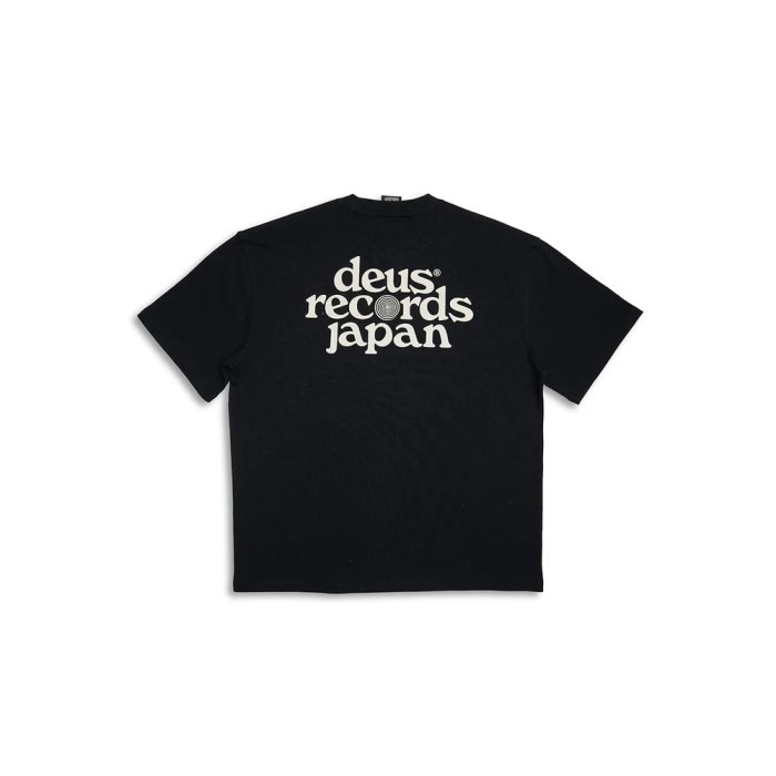 DEUS Strata black t-shirt à manches courtes pour homme DEUS Strata black t-shirt à manches courtes pour homme