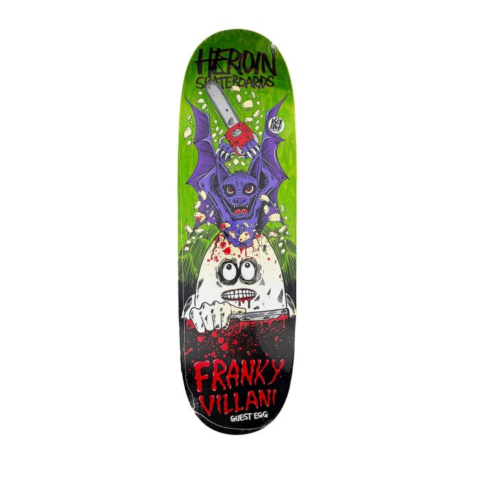 HEROIN SKATEBOARDS Franky Vilani Guest Egg 9.5 Plateau de skateboard HEROIN SKATEBOARDS Franky Vilani Guest Egg 9.5 Plateau de skateboard