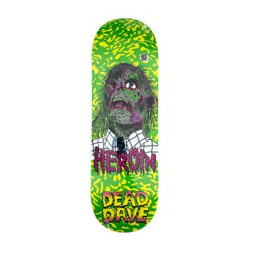 HEROIN SKATEBOARDS Dead Dave Dead Head 10.125 Plateau de slateboard