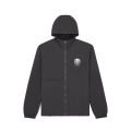 JONSEN ISLAND Windbreaker Black blouson coupe-vent à capuche zippé pour homme