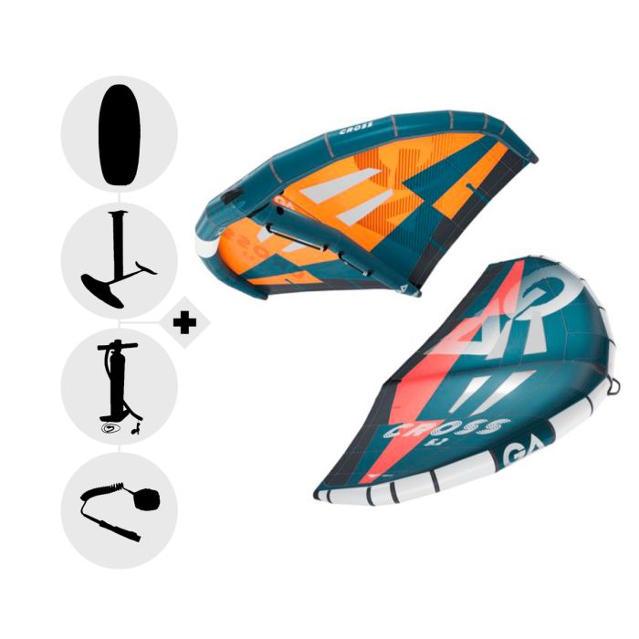 Pack wing complet GAASTRA Cross 2025 + planche et foil au choix Pack wing complet GAASTRA Cross 2025 + planche et foil au choix