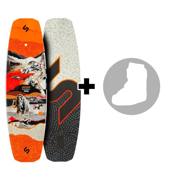 Pack Slingshot Zuupack 2026 Planche de wakeboard hybride park/bateau + chausses au choix Pack Slingshot Zuupack 2026 Planche de wakeboard hybride park/bateau + chausses au choix