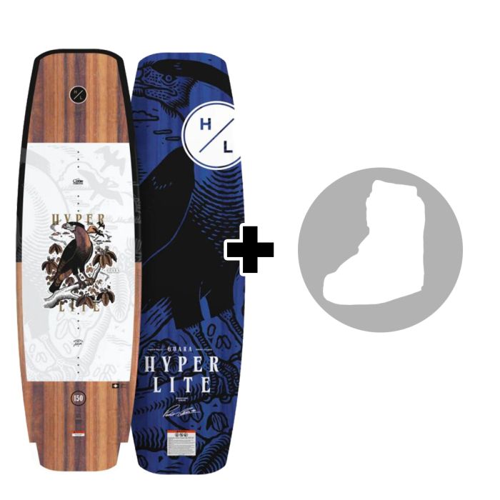 Pack Hyperlite Guara 2026 Planche de wakeboard câble/park + chausses au choix