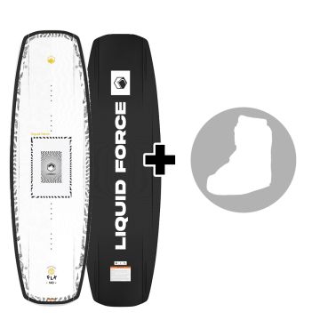 Pack LIQUID FORCE FLX 2026 Planche de wakeboard hybride park et bâteau + chausses au choix